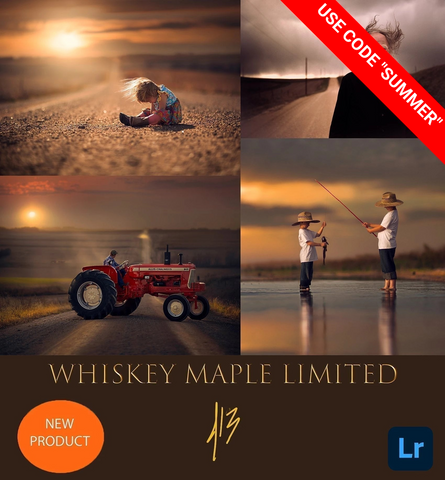 Jake Olson's Whiskey Maple Limited Lightroom Preset Collection-Only $9 With Code "SUMMER"