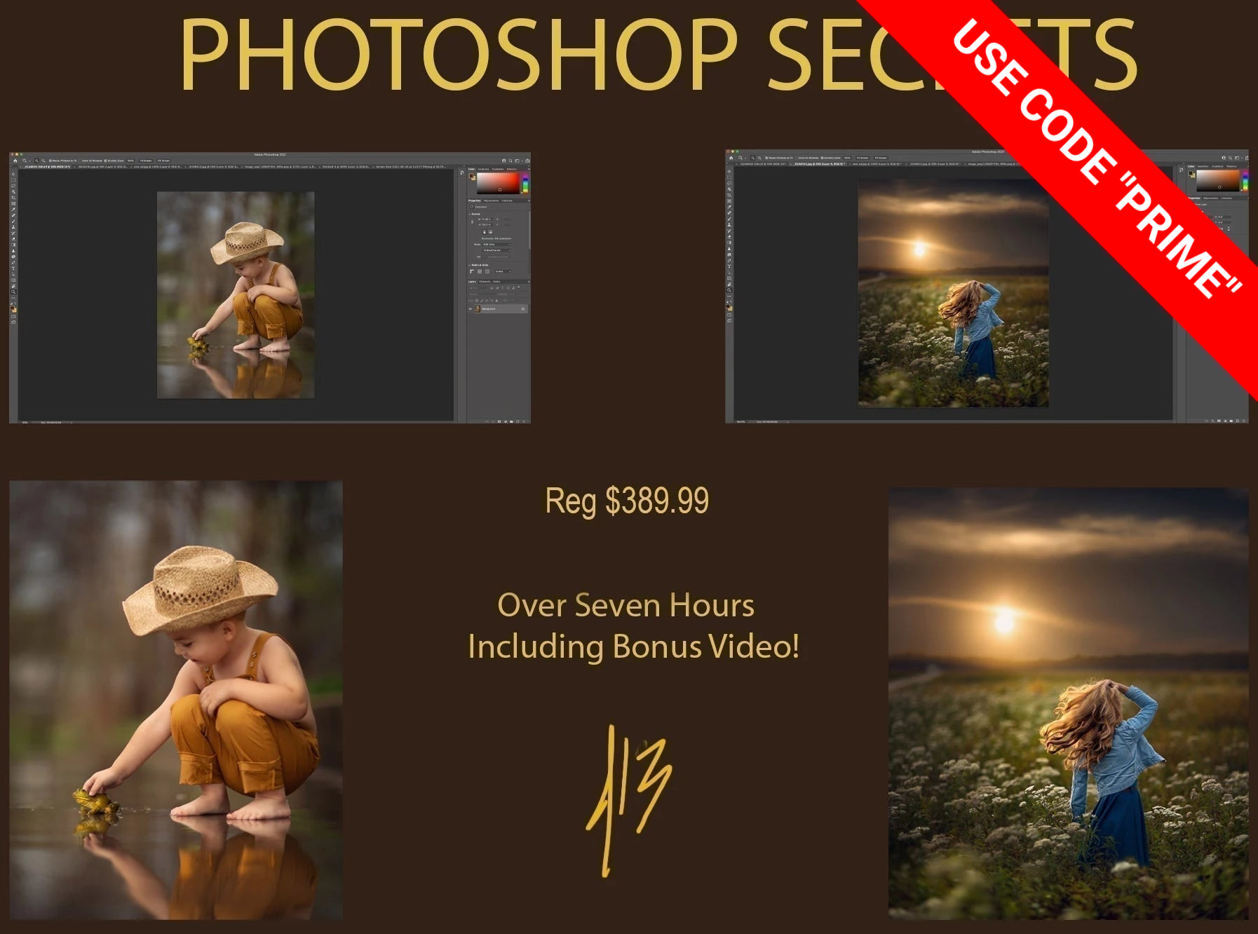 Photoshop Secrets Complete Video Tutorial Training Bundle-Only $79 With Code "PRIME"