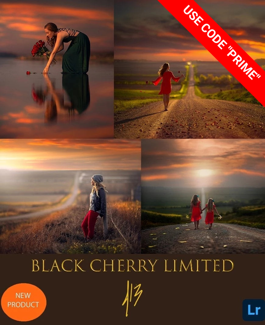 Jake Olson's Black Cherry Limited Lightroom Preset Collection-Only $9 With Code "PRIME"