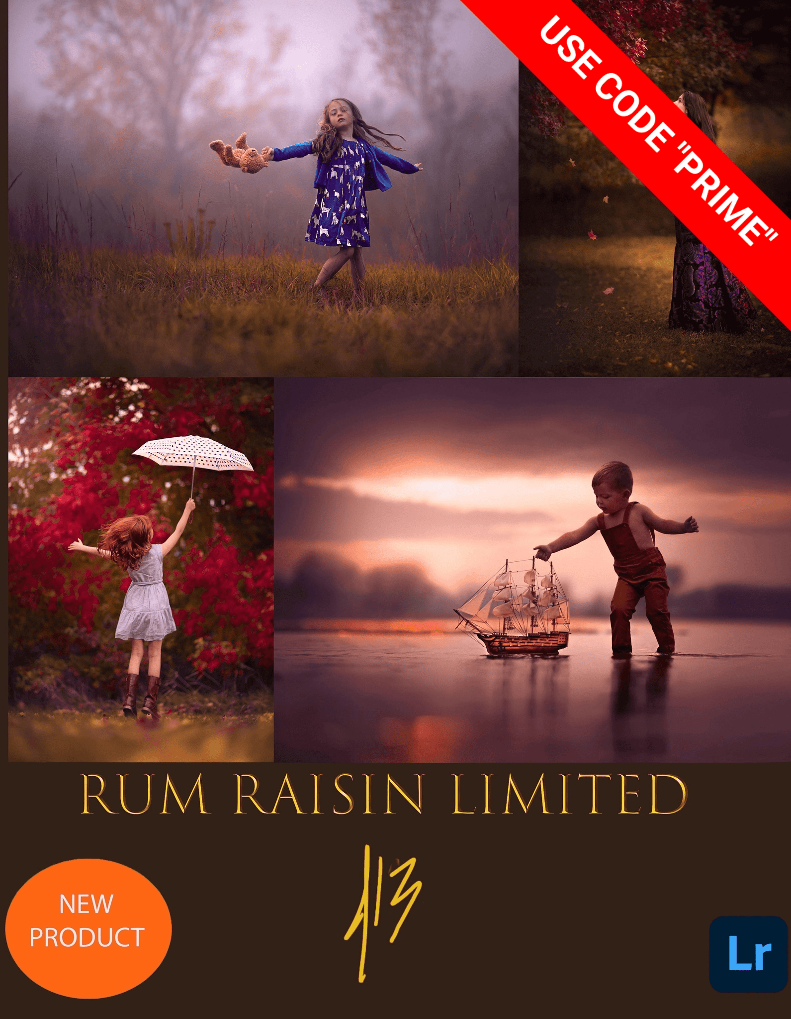 Jake Olson's Rum Raisin Limited Lightroom Preset Collection-Only $9 With Code "PRIME"